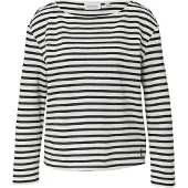 Comma casual identity Sweat-shirt noir / blanc naturel