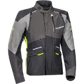 Ixon Balder Noir Gris Bright Jaune Blouson Moto Textile Taille 3XL