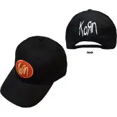 Korn Oval Logo Baseball Cap, Noir