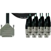 Cordial Câble Interface SUB-d/8 XLR Femelles 3 M