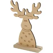 Creativ Company Figurine de Noël en bois Renne