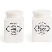 Excelsa salière et poivrière Fine Quality céramique 5x7,5x5 cm blanc