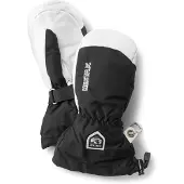 Hestra - Moufles de ski en cuir - Mitt Army Leather Heli Ski Jr. Black en Cuir - Taille Enfant 7 - Noir