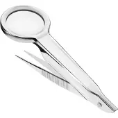 FIRST AID ONLY Pincette loupe argentée 23 mm Lentille plastique