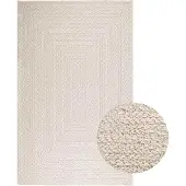 vidaXL Tapis ZIZUR Crème 160x230 cm Aspect jute Intérieur et extérieur
