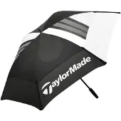 TaylorMade Double Canopy Umbrella Parapluie Black/White