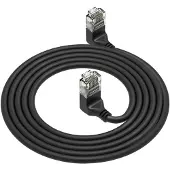ACT DD6902, 2 m, Cat6a, U/UTP (UTP), RJ-45, RJ-45, Noir