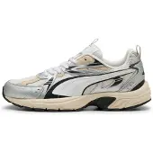 Puma Baskets basses 'Milenio' crème / noir / argent / blanc