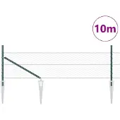 vidaXL Clôture en fil de fer soudé avec pointes, 10 x 0,5 m (L x H)