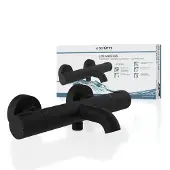 Schutte LOS ANGELES Mitigeur thermostatique pour bain, noir mat