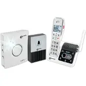 Geemarc Telecom GEEMARC DECT595ULEDOR Téléphone filaire pour seniors Répondeur, Mains libres, Optique