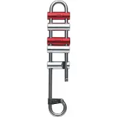 Petzl Rack Descender Rouge,Argenté