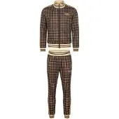 Lonsdale Hedley Slim Fit Tracksuit Marron XL Homme