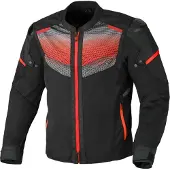 Macna Veste textile pour moto Macna Orcano 2.0, noire/rouge, taille XL