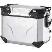 Givi Trekker Outback Evo Smart Cam-side 44l Anodized Side Case Argenté