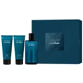 Davidoff Coffret cadeau Cool Water pour homme Eau de Toilette Cool Water 125ml + Baume après-rasage 75ml + Gel douche 75ml