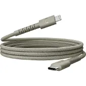 Fresh 'n rebel Flexwave Silicone Braided Câble Usb-c Vers Lightning 2 M Dried Green