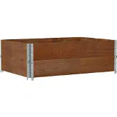 vidaXL Jardinière gris 100x100 cm bois de pin massif
