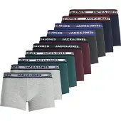 Jack & Jones Boxers 'JACSolid' bleu marine / gris foncé / sapin / lie de vin