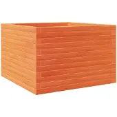 vidaXL Jardinière cire marron 70x70x46 cm bois de pin massif