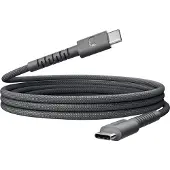 Fresh 'n rebel Flexwave Silicone Braided 100w Câble Usb-c 2 M Storm Grey