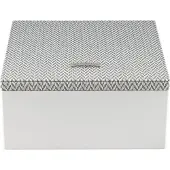 Windrose Boîte à bijoux 'Calma' gris / blanc cassé