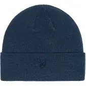 Lyle & Scott Tonal Eagle Beanie Bleu