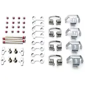 HT Components M1 Pedals Rebuild Kit Argenté