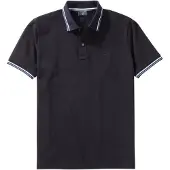 Olymp Homme OLYMP Casual Regular Fit Polo noir,