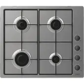 Candy Idea CHW6LBX Acier inoxydable Intégré 56 cm Gaz 4 zone(s)