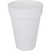 Elho Pot De Fleurs Rond Haut Loft Urban - Ø 28 Cm - Blanc