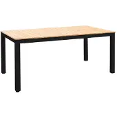 Yoi Table de Jardin Yoi Arashi Teck Black 169 x 90 cm