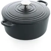 BK BOUR CastIron Cocotte 24 cm Earl Grey