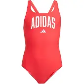 Adidas Collegiate V-back Swimsuit Rouge 7-8 Years Fille