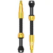 Lezyne Pro Tubeless 60 Mm Valves Doré