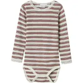 Name it Barboteuse / body 'NMFWang' marron / rose ancienne / blanc