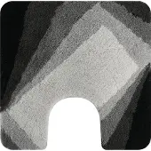 Spirella Tapis de bain Acrylique KALI 55x55cm Noir et Gris