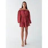 BWLDR Robe 'BRIA' rouge