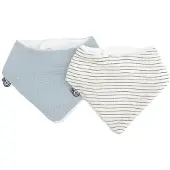 DOMIVA Bavoir Domiva Bleu Coton Set de 2 pièces pour Enfants
