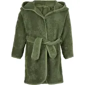 Pippi Baby Peignoir de Bain - Deep Lichen Green av. Dragon - - 74/80 - Peignoir de Bain