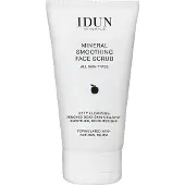 IDUN Minerals Smoothing Face Scrub - pour une peau renouvelee profondement nettoyee et plus brillante - Texture cremeuse douce - adoucir la peau