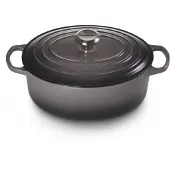 Le Creuset Cocotte ovale fonte émaillée flint 26 cm / 4,7 l