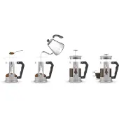 Bialetti Presse française Smart 1000 ml noir