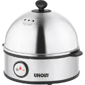 Unold Edel Cuiseur à oeufs voyant lumineux, sans BPA acier inoxydable, noir