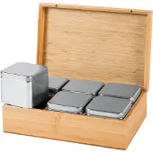 Bredemeijer Boîte à Thé Bredemeijer Bamboo Marron (7 Pièces)