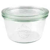 Weck Verre à bascule, Bocal de conservation, Transparent