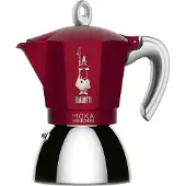 Bialetti Moka Induction 4 tasses rouge