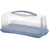 Rotho Cakebutler Fresh bleu/transparent, Boîte à gâteau, Bleu