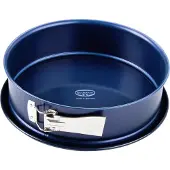 Dr. Oetker Dr Oetker 1101 Moule À Manqué Charnière 28 Cm, Moule A Gateau Rond, Moule Gateau, Moule A Charniere, Moule À Charnière, Moule Gâteau, Acier, Emaille, Bleu, 28 X 8 Cm