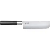Kai Wasabi Nakiri 16.5 Cm Kitchen Knife Noir,Argenté